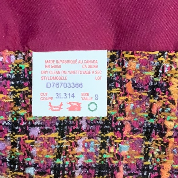 RENA ROWAN Size 8 ladies suit jacket. NWOT. Gorgeous colours. - Picture 5 of 7